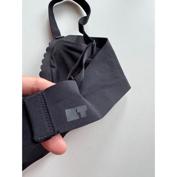 NWT KNIXTEEN Black Bra Boss Scalloped Seamless Bra, Size M - Picture 4 of 9